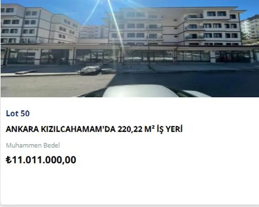 TOKİ 7 İlde 26 İş Yerini Yeniden Satışa Çıkarıyor! Açık Artırmada İkinci Tur Eylülde 25